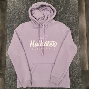 SOLD Hollister Light Purple Hoodie Sweatshirt With Logo California Women's Small